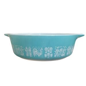 Pyrex Blue and White Cookware Casserole Dish